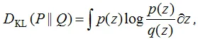 Kullback-Leibler divergence