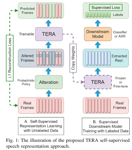 proposed TERA self-supervised speech representation approach